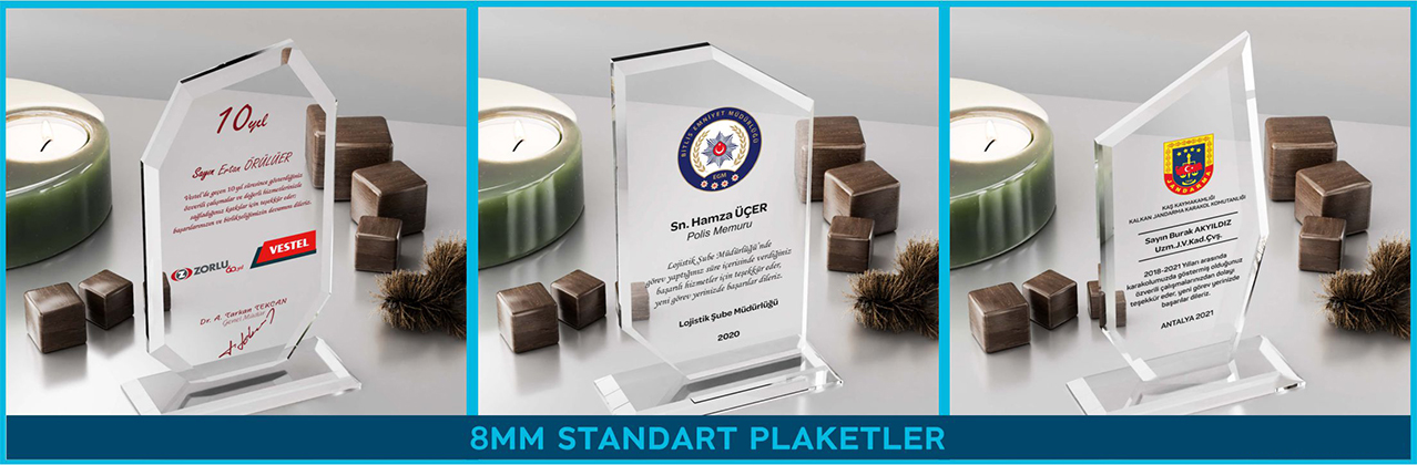 Standart Plaket Modellerimiz