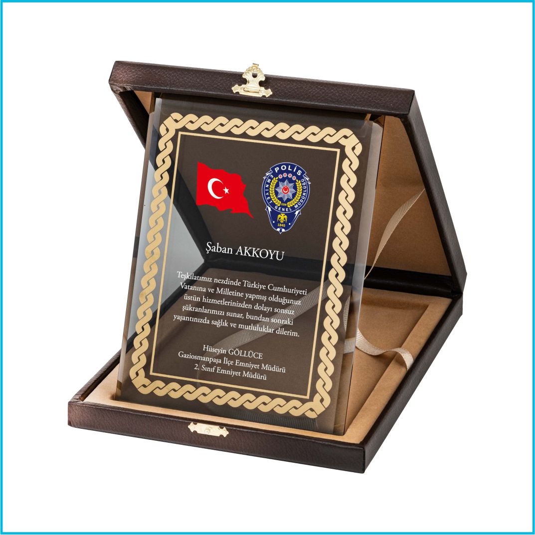 15x20 Motifli Kutulu Plaketler